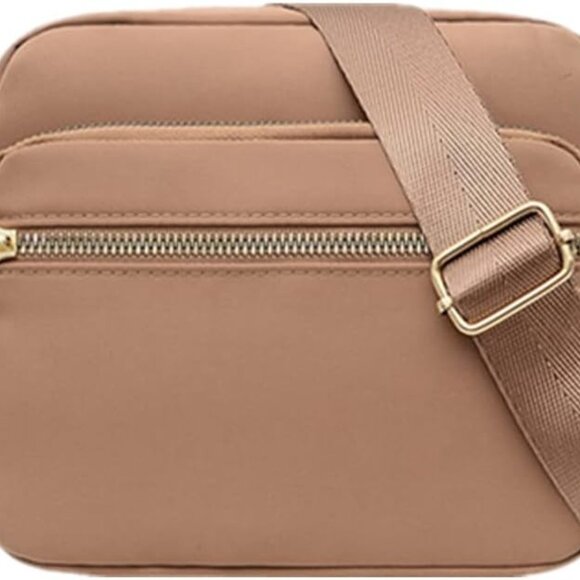 Lightweight Crossbody Messenger Bag in Elegant Khaki - Ideal Daily Use Handbag - Picture 1 of 6